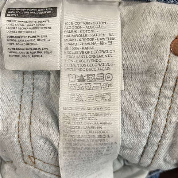 Levi's Men's 501 Original Fit Jeans Blue Medium Wash Denim Button Fly Red Tab 34 - Picture 9 of 12